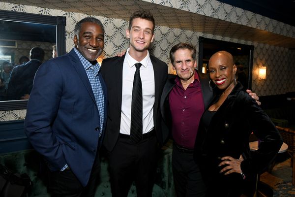 NEW YORK, NEW YORK - SEPTEMBER 18: (L-R) Norm Lewis, Cody Saintgnue, Seth Rudetsky, a Photo