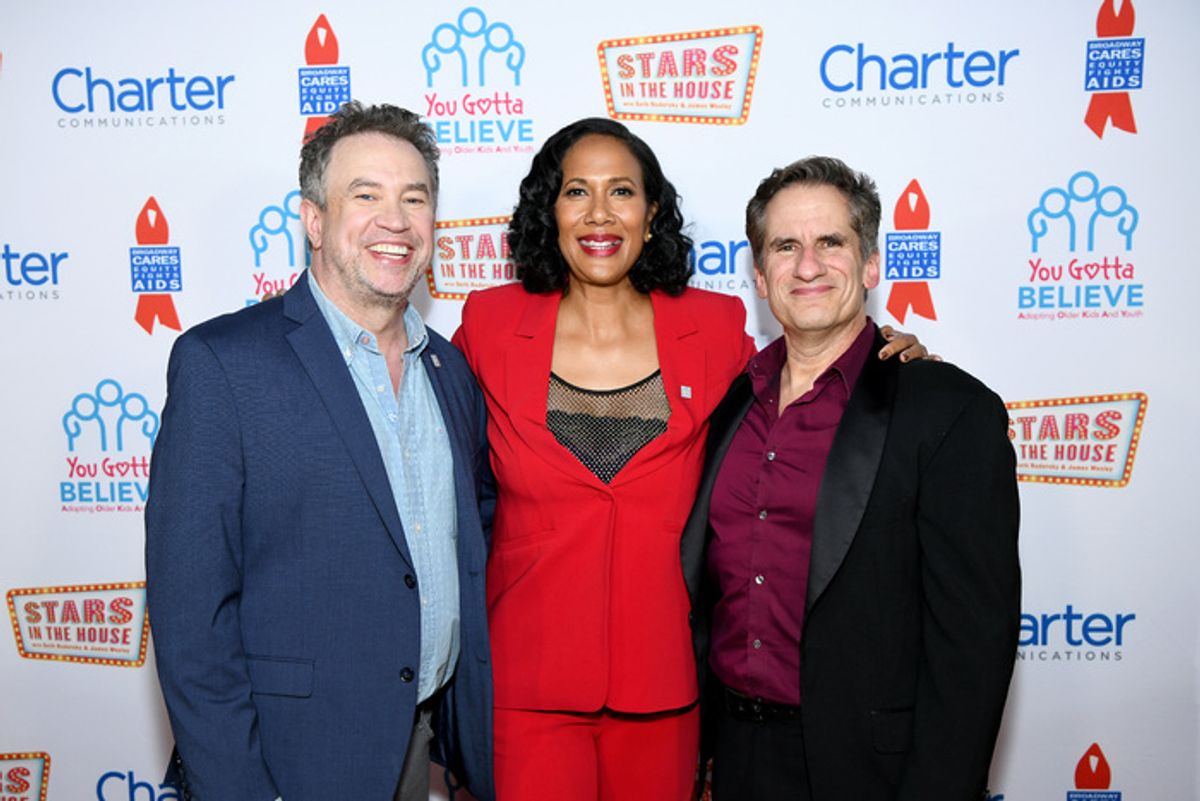 NEW YORK, NEW YORK - SEPTEMBER 18: (L-R) James Wesley, Jennifer Pinder, and Seth Rudetsky attend the 9th Annual 'Voices: Stars For Foster Kids' Benefit Concert hosted by You Gotta Believe at Town Hall on September 18, 2023 in New York City. (Photo by Jenny Anderson/Getty Images for You Gotta Believe) at 