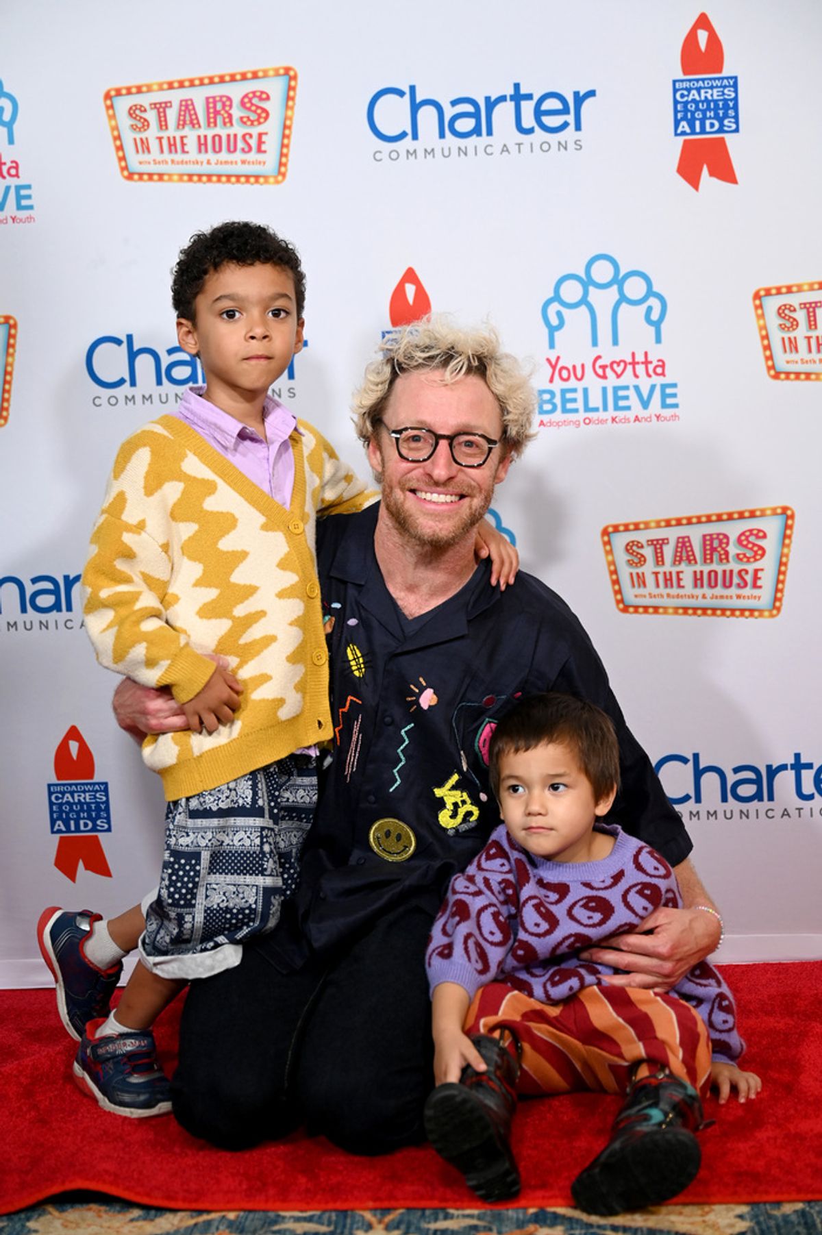 NEW YORK, NEW YORK - SEPTEMBER 18: Matt Gould (C) attends the 9th Annual 'Voices: Stars For Foster Kids' Benefit Concert hosted by You Gotta Believe at Town Hall on September 18, 2023 in New York City. (Photo by Jenny Anderson/Getty Images for You Gotta Believe) at 