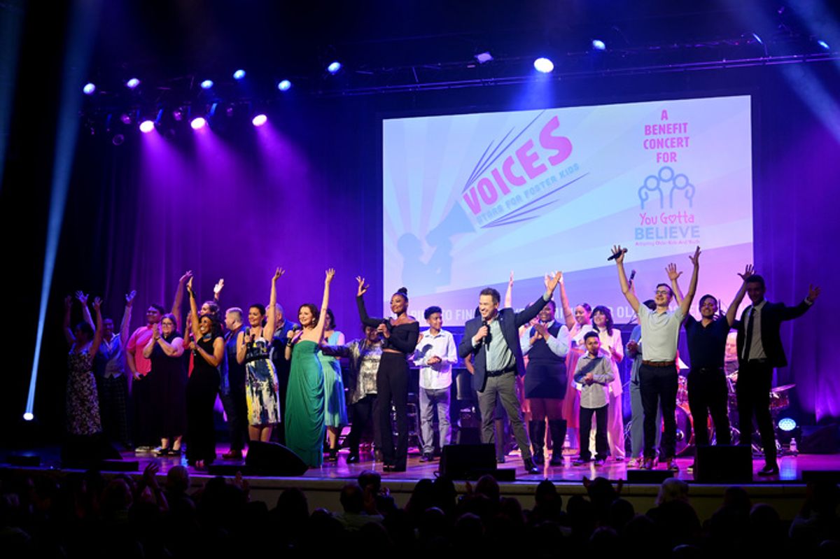 NEW YORK, NEW YORK - SEPTEMBER 18: Sharon Catherine Brown, Bellamy Young, Donna Murphy, Patina Miller, James Wesley, Gracie McGraw, Krysta Rodriguez, and Cody Saintgnue perform onstage during the 9th Annual 'Voices: Stars For Foster Kids' Benefit Concert hosted by You Gotta Believe at Town Hall on September 18, 2023 in New York City. (Photo by Jenny Anderson/Getty Images for You Gotta Believe) at 