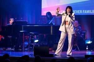 NEW YORK, NEW YORK - SEPTEMBER 18: Krysta Rodriguez performs onstage during the 9th A Photo
