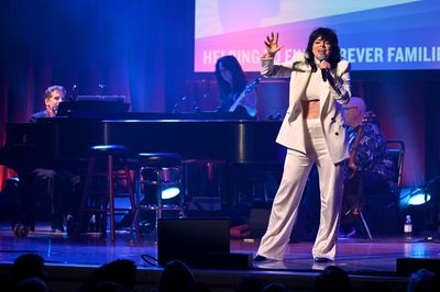 NEW YORK, NEW YORK - SEPTEMBER 18: Krysta Rodriguez performs onstage during the 9th A Photo