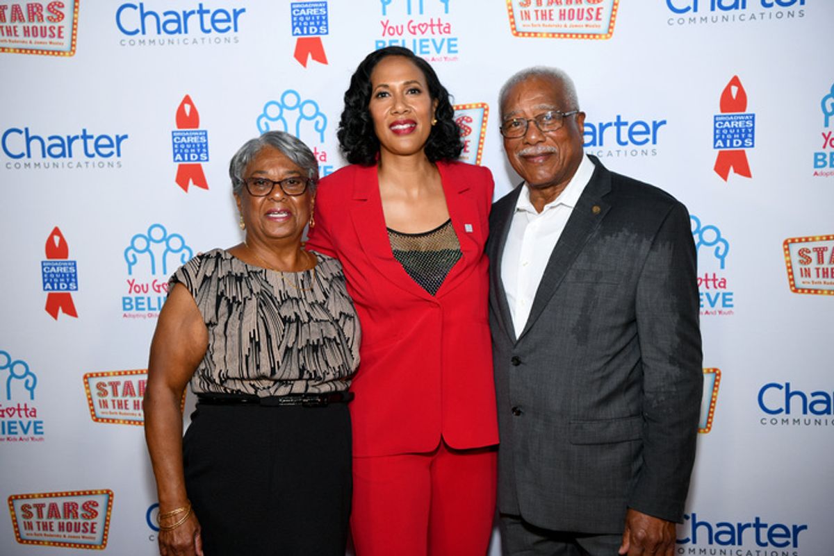 NEW YORK, NEW YORK - SEPTEMBER 18: Jennifer Pinder (C) attends the 9th Annual 'Voices: Stars For Foster Kids' Benefit Concert hosted by You Gotta Believe at Town Hall on September 18, 2023 in New York City. (Photo by Jenny Anderson/Getty Images for You Gotta Believe) at 