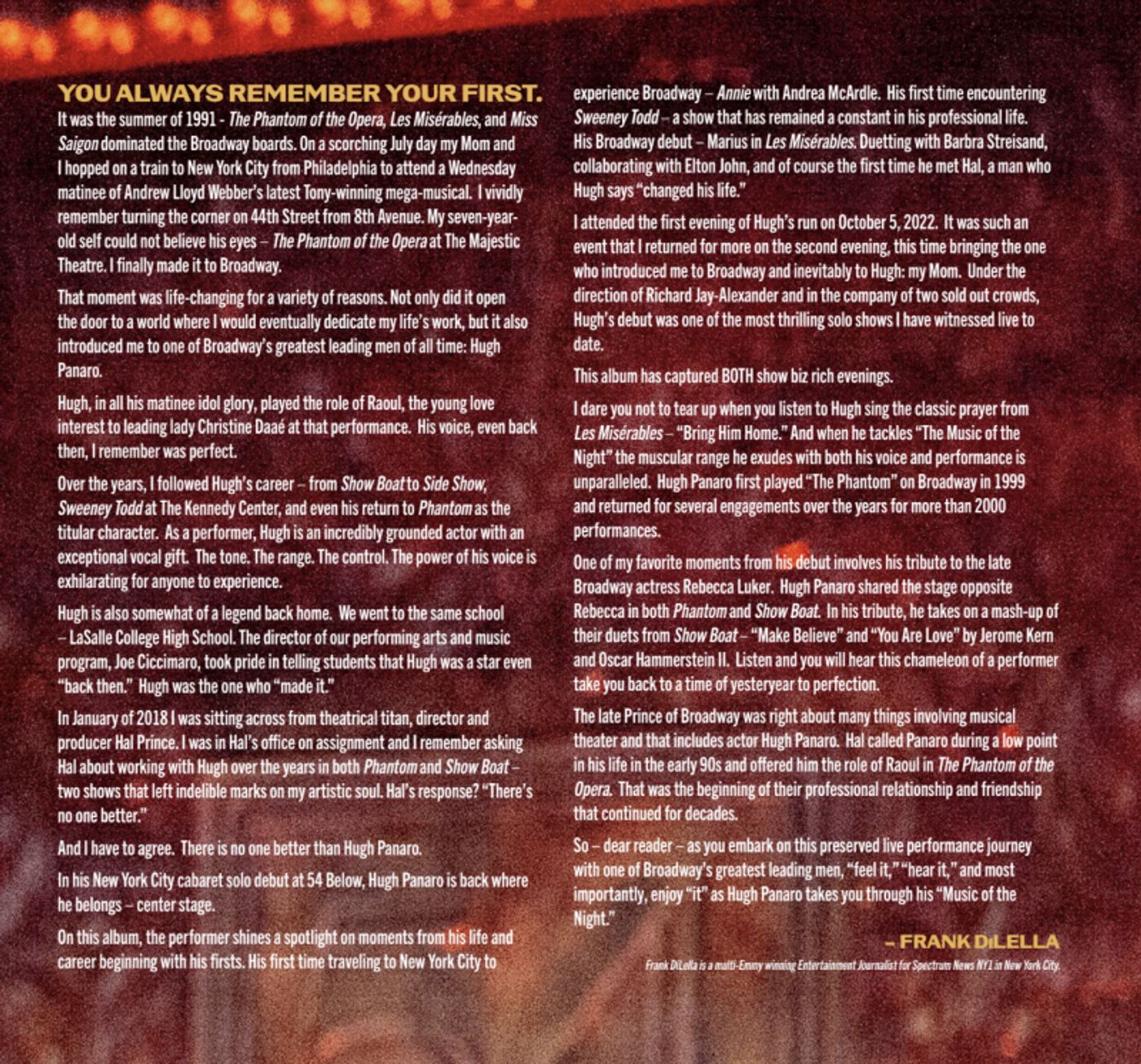 BWW Exclusive: Broadway's Hugh Panaro Gets an Unexpected Surprise for the New Year (A True Story)  Image