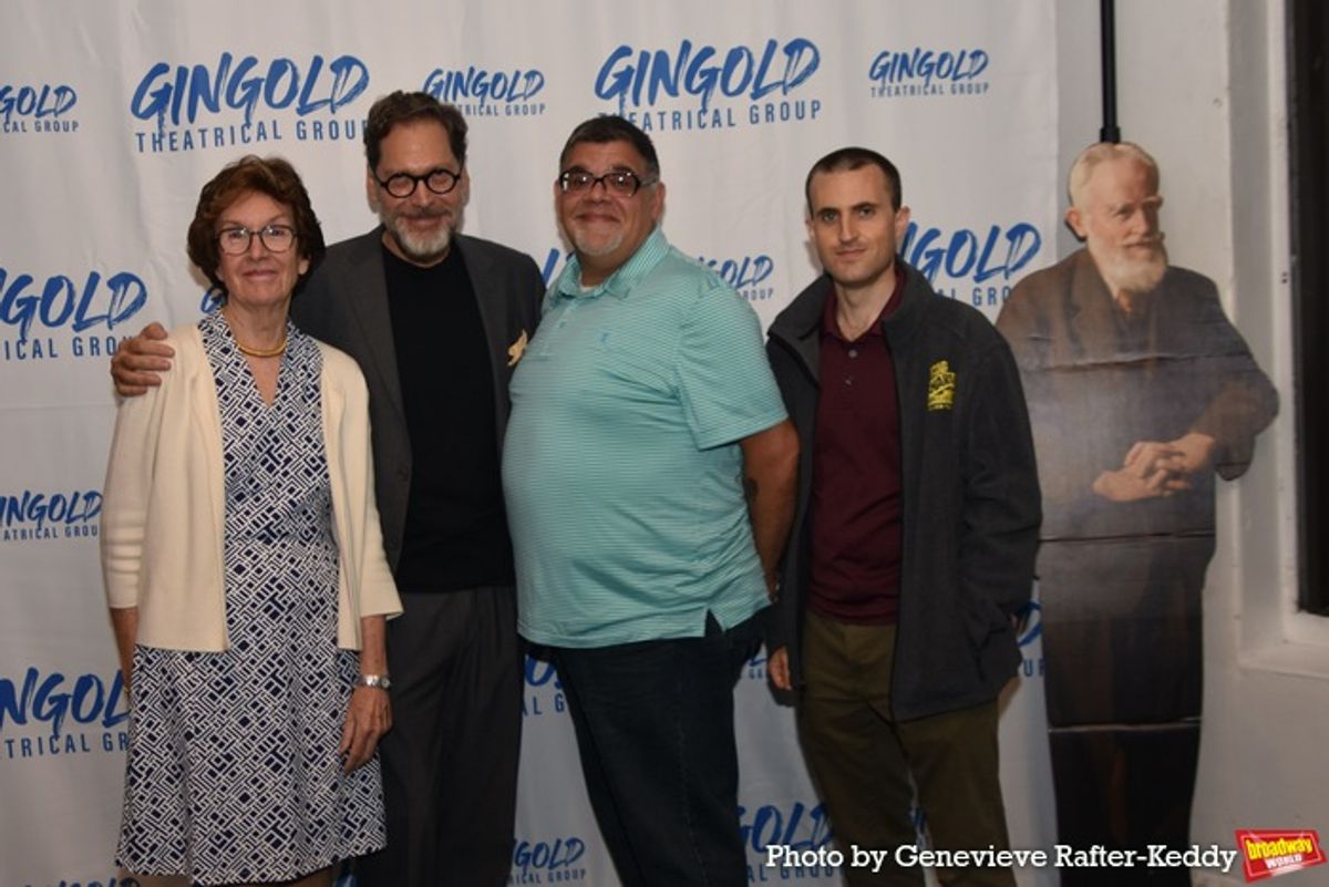 Pamela Singleton (Gingold Board Chair), David Staller, Greg Santos )(Managing Producer) and Sean Bertrand (Managing Producer Associate) at 