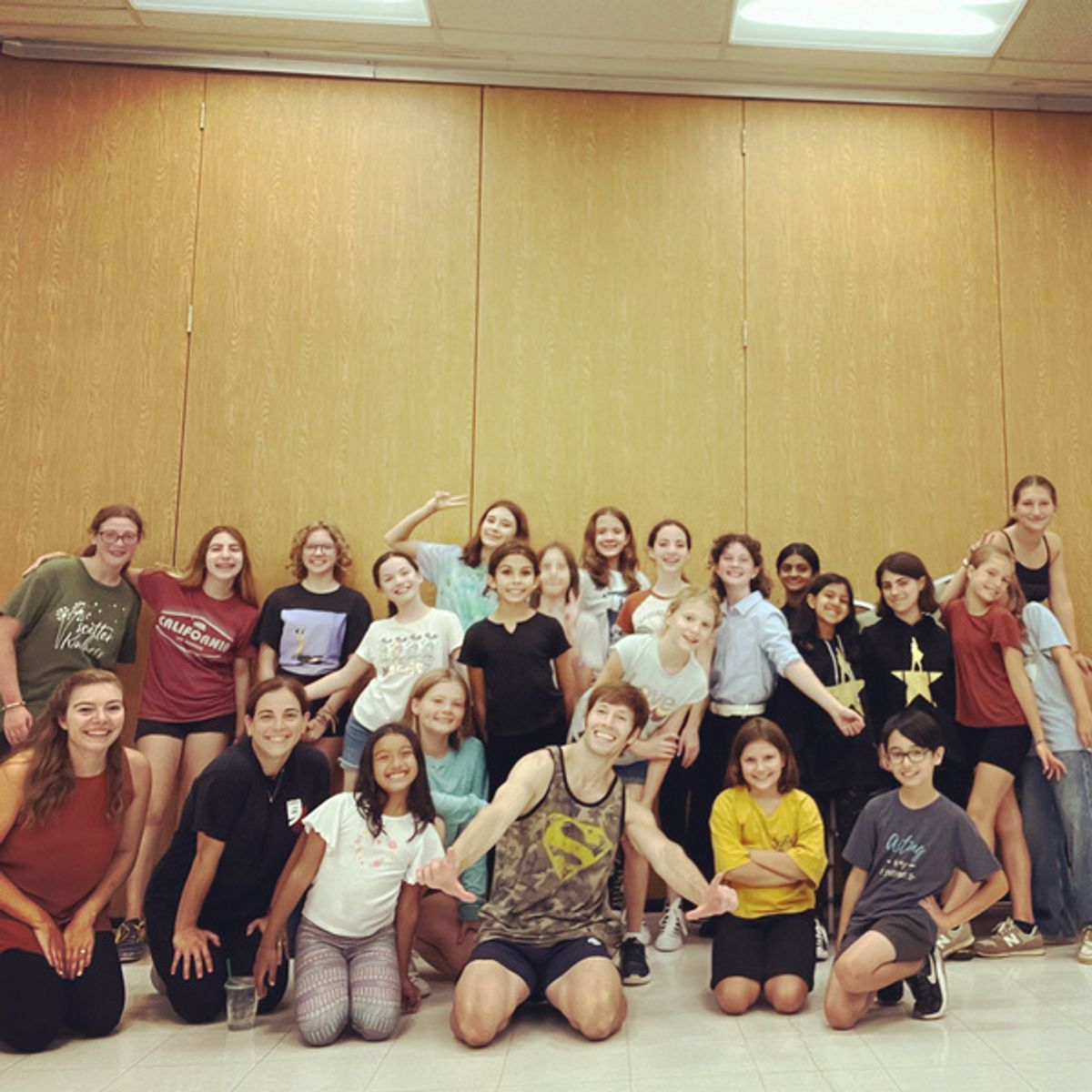 Thayne Jasperson with the Highland Park Youth Theatre Company at 