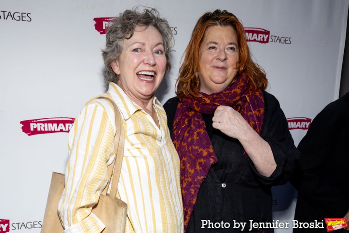 Julie White, Theresa Rebeck at 