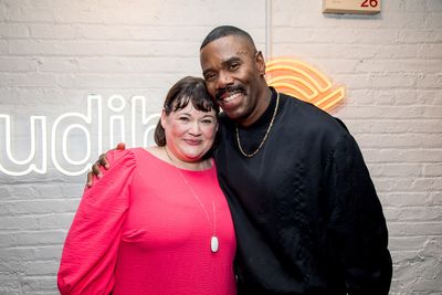 Head of Audible Theater Kate Navin and Coleman Domingo
 Photo