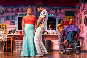 Nana Mensah and Michael Oloyede (foreground); Maechi Aharanwa and Lakisha May (background) @ BroadwayWorld Nana Mensah and Michael Oloyede (foreground); Maechi Aharanwa and Lakisha May (backg Photo