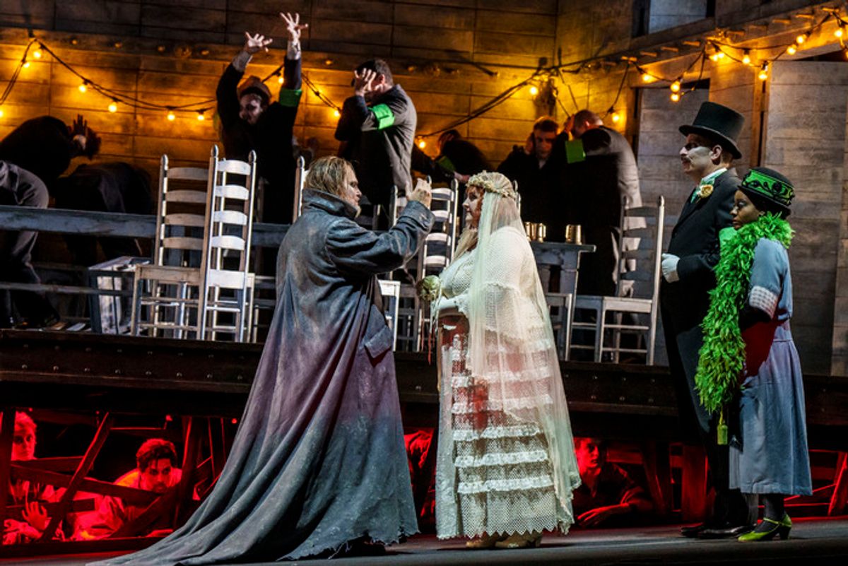 Tomasz Konieczny, Tamara Wilson, Mika Kares, and Melody Wilson at 