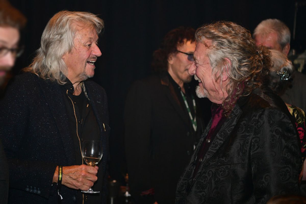 Bev Bevan and Robert Plant at 