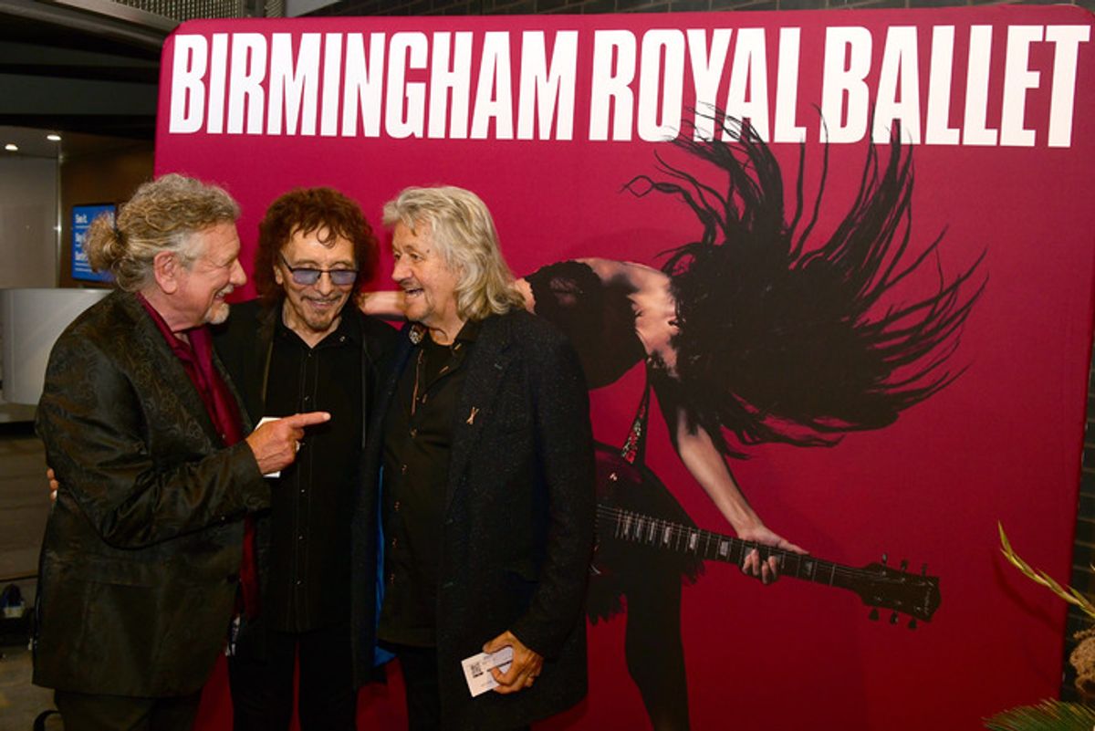 Robert Plant, Tony Iommi, Bev Bevan at 