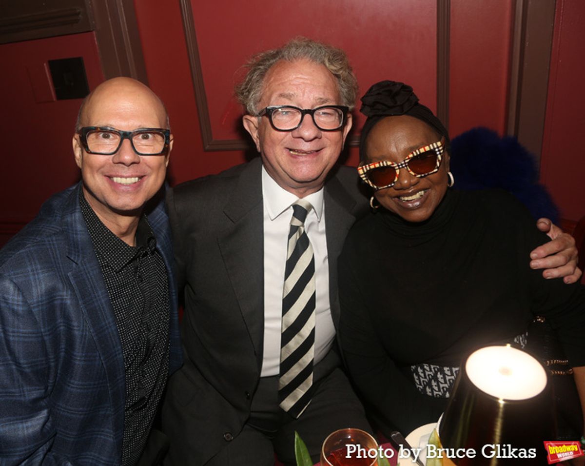 Richie Ridge, William Ivey Long and Irene Gandy at 