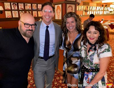 Bruce Glikas, Frank DiLella, Rachelle Rak and Frances Ruffelle Photo