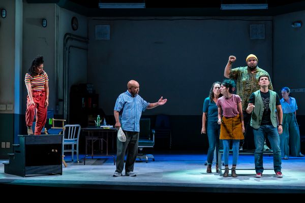 Constance Swain, Doug Brown and the cast  Photo