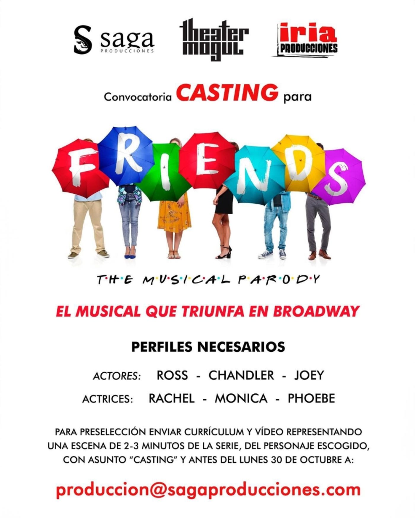 CASTING CALL: FRIENDS. THE MUSICAL PARODY busca a su elenco  Image