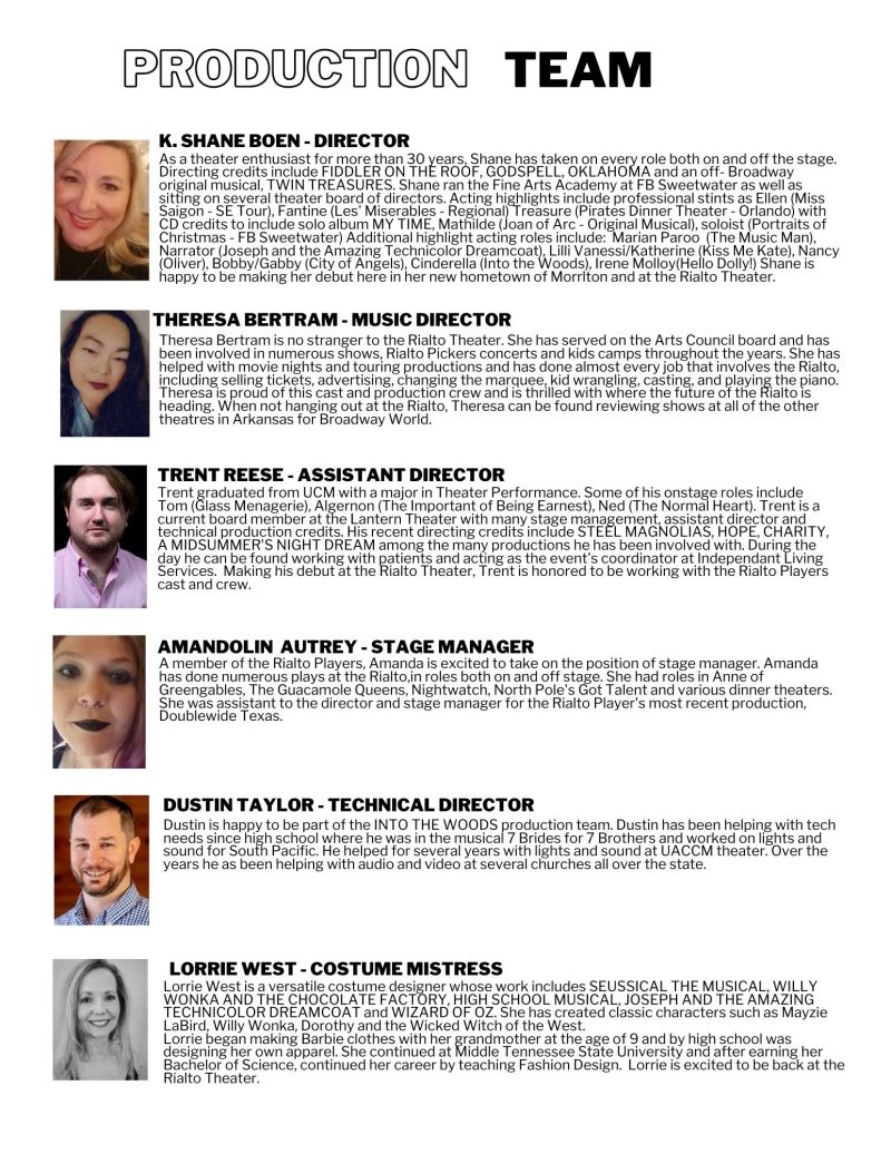 Review: INTO THE WOODS at Rialto Community Theatre  Image