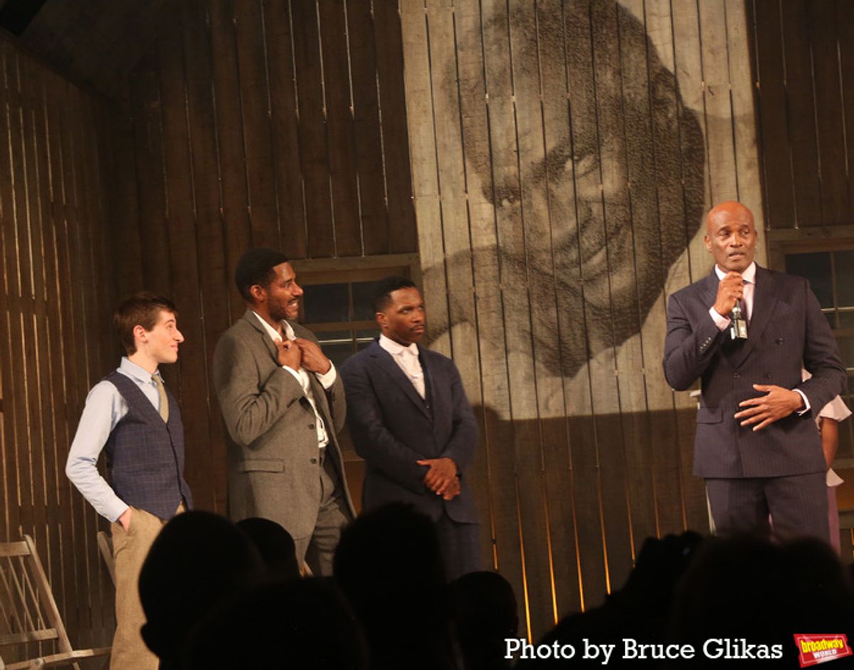 Noah Robbins, Billy Eugene Jones, Leslie Odom Jr. and Director Kenny Leon at 