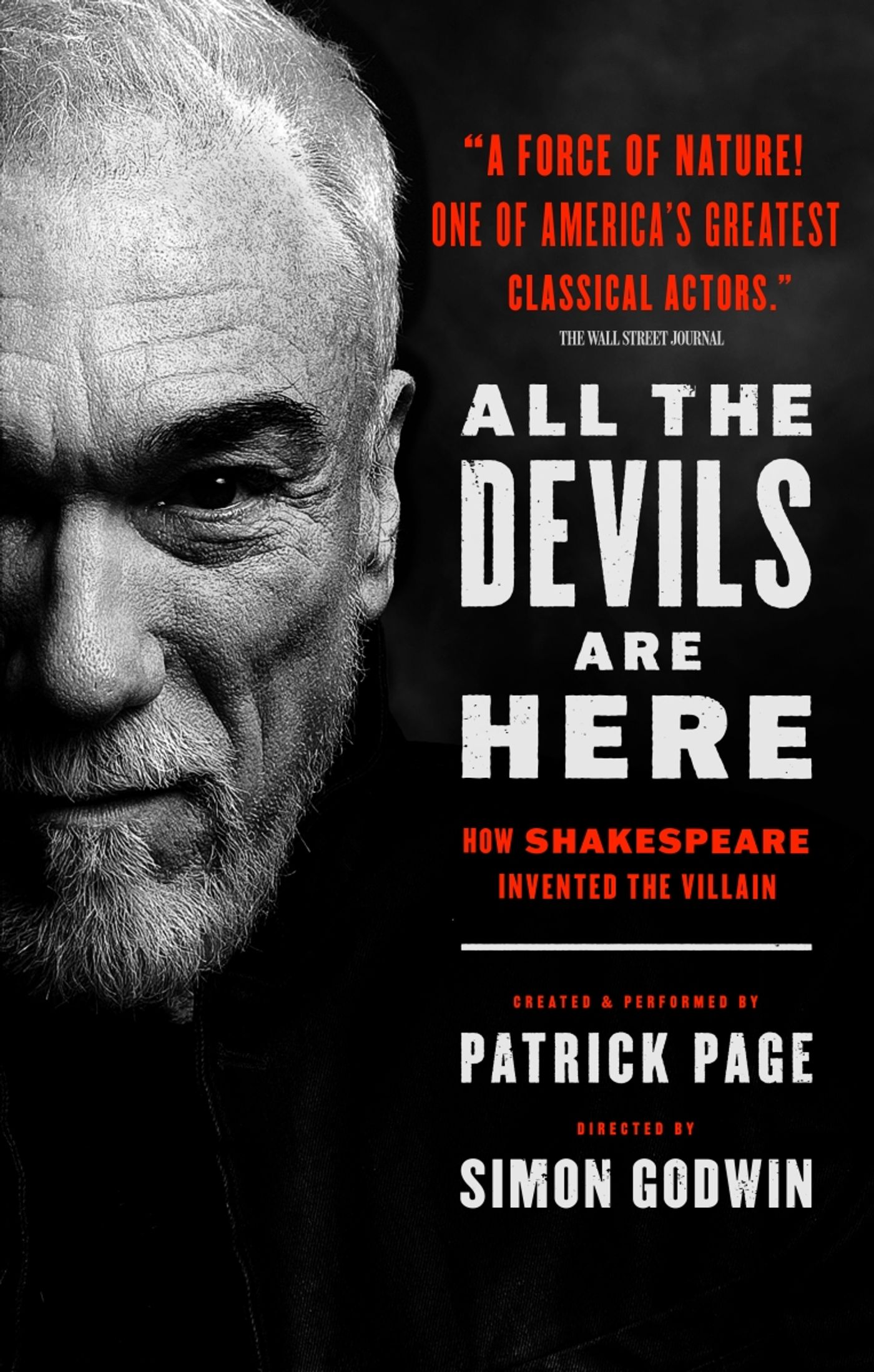 Interview: Patrick Page Gets Inside the Minds of Shakespeares Villains With ALL THE DEVILS ARE HERE Off-Broadway  Image