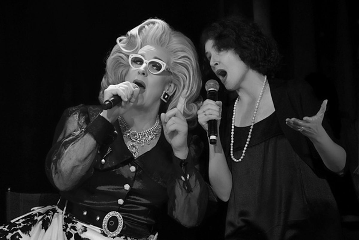 Doris Dear and Meg FLather  at 