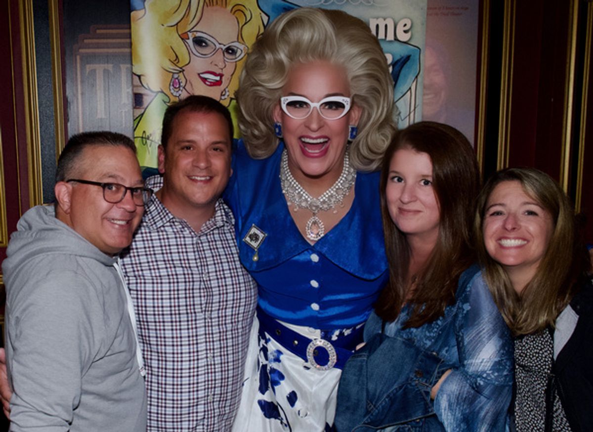 Doris Dear with family at 