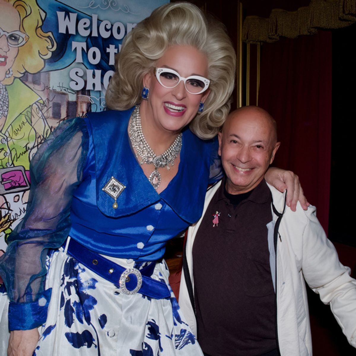 Doris Dear with Michael Reubens at 