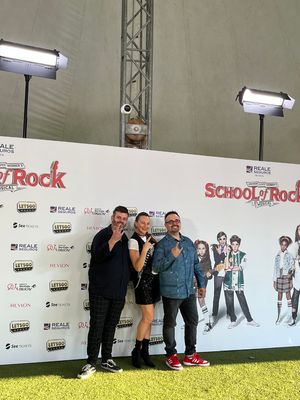 César Belda, Analía González y José Luis Sixto Photo