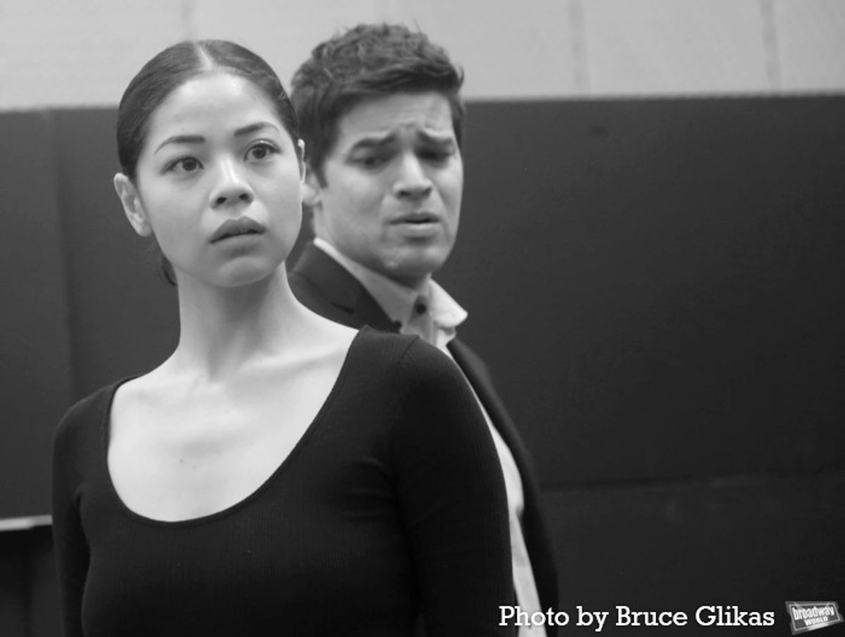 Eva Noblezada and Jeremy Jordan at 