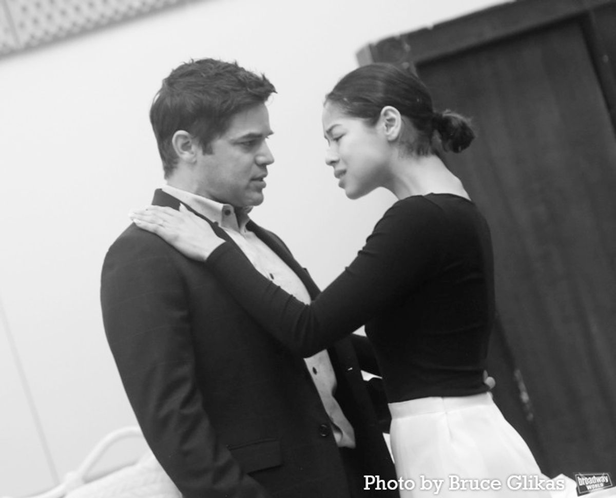 Jeremy Jordan and Eva Noblezada  at 
