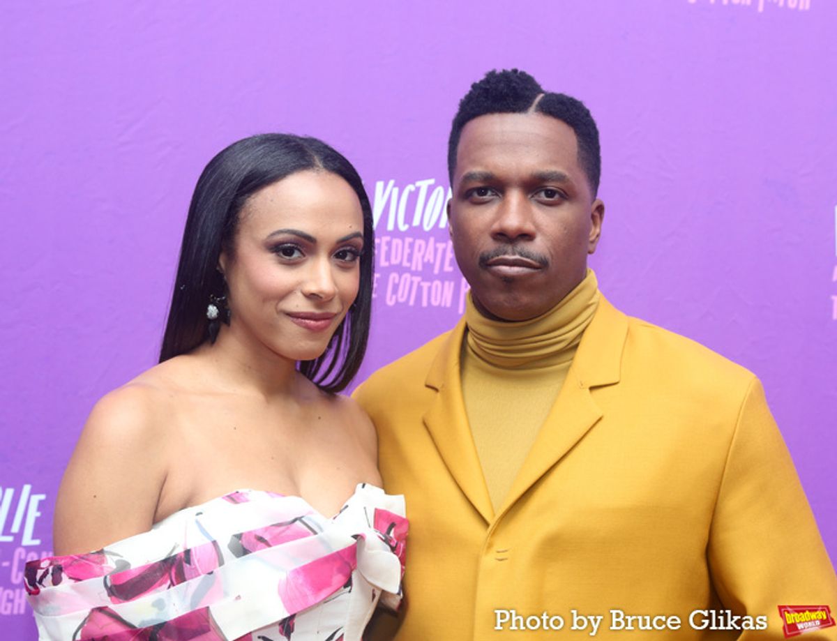 Nicolette Robinson Odom and Leslie Odom, Jr. at 