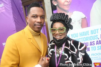 Leslie Odom, Jr. and Producer Irene Gandy Photo