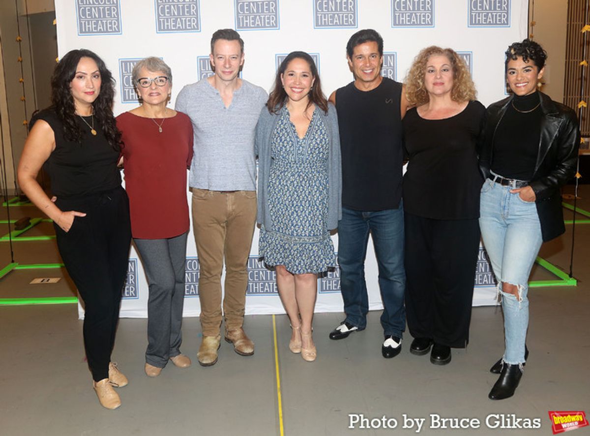 Eden Espinosa, Priscilla Lopez, Tally Sessions, Andrea Burns, Enrique Acevedo, Mary Testa and Kalyn West  at 