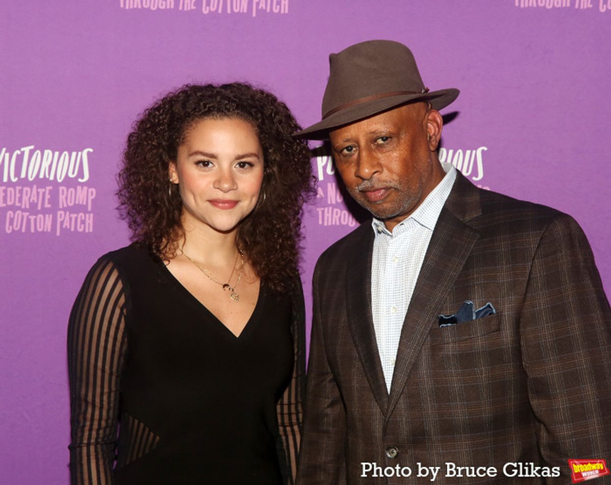 Lily Santiago and Ruben Santiago-Hudson at 
