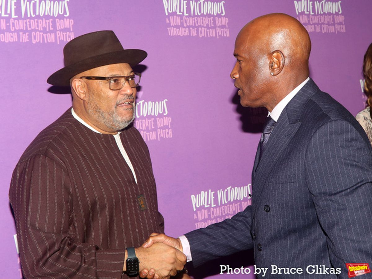 Laurence Fishburne and Kenny Leon at 