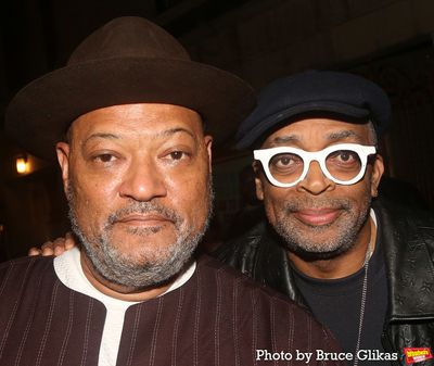 Laurence Fishburne and Spike Lee Photo