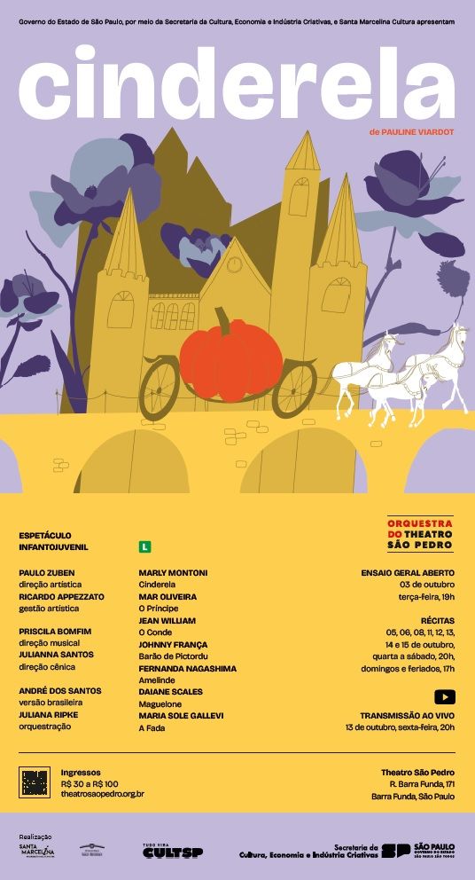 Opera CENDRILLON (Cinderela), by Pauline Viardot, Opens at Theatro São Pedro  Image