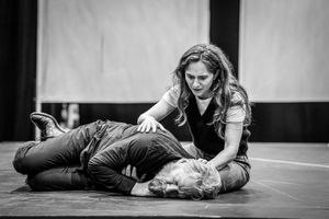 Kenneth Branagh (Lear) & Jessica Revell (Cordelia) Photo