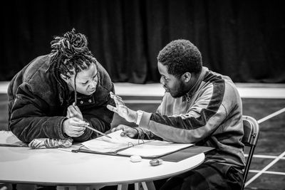 Mara Allen (Curan) & Raymond Anum (Burgundy) Photo