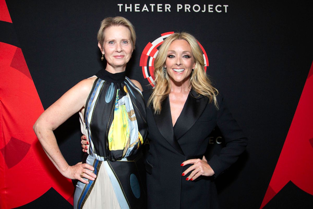 Cynthia Nixon and Jane Krakowski at 
