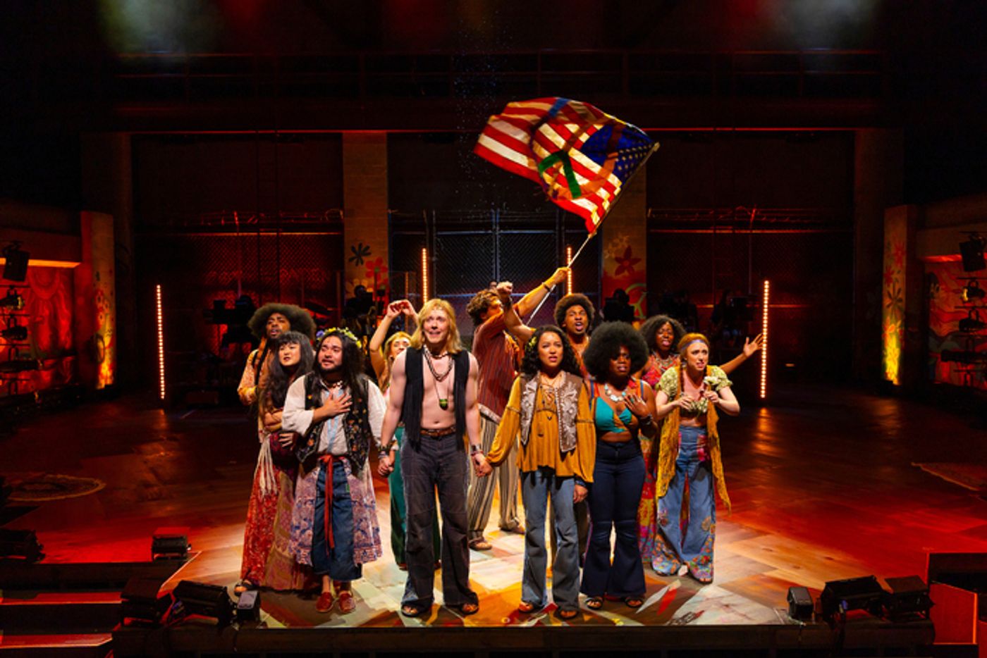 Photos: First Look at Andrew Polec, Jordan Dobson, Olivia Puckett & More in HAIR at Two River Theater  Image