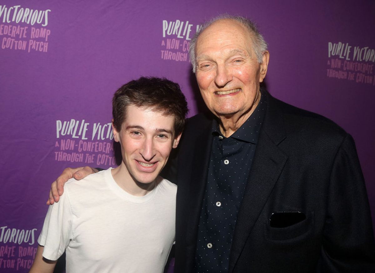 Noah Robbins and Alan Alda at 