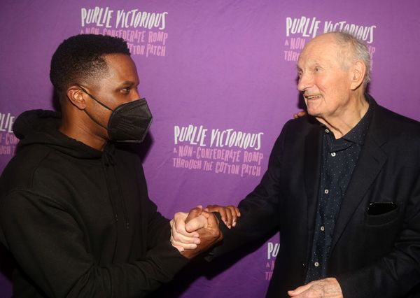 Leslie Odom, Jr. and Alan Alda Photo
