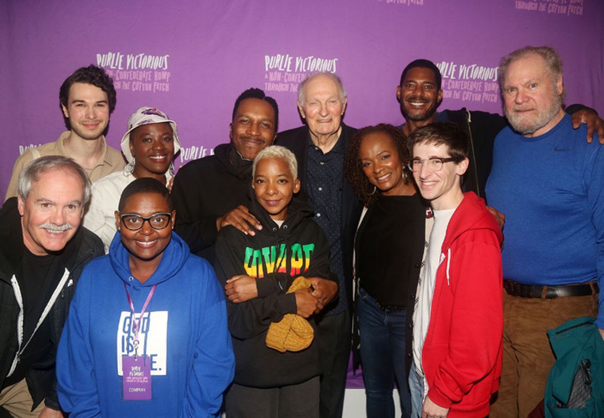 Alan Alda and the cast  at 