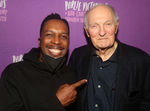 Leslie Odom, Jr. and Alan Alda Photo