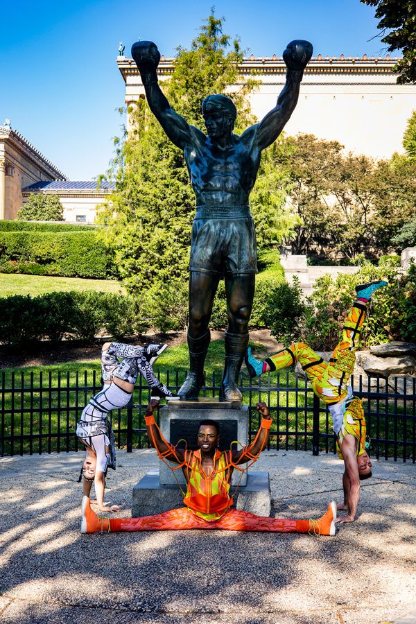 Photos: Cirque Du Soleil BAZZAR Artists Visit Philadelphia Museum Of Art And LOVE Park  Image