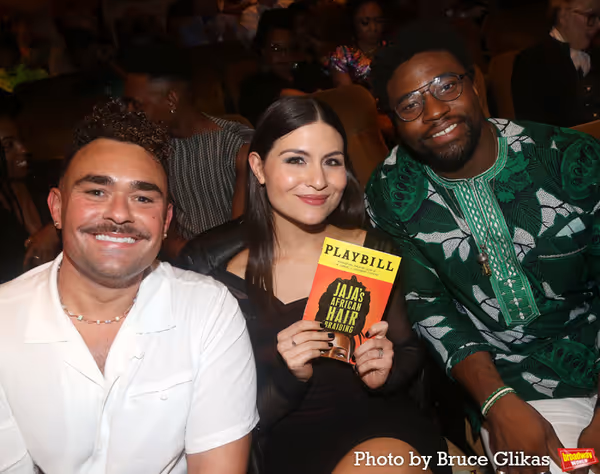 Andew Chappelle, Phillipa Soo and Okieriete Onaodowan Photo