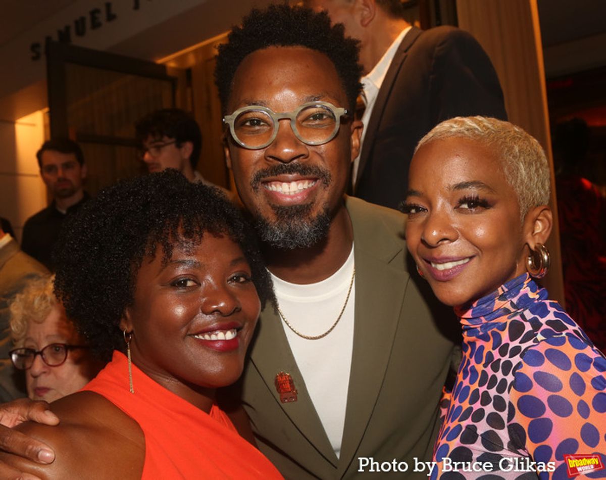 Heather Alicia Simms, Corey Hawkins and Kara Young at 