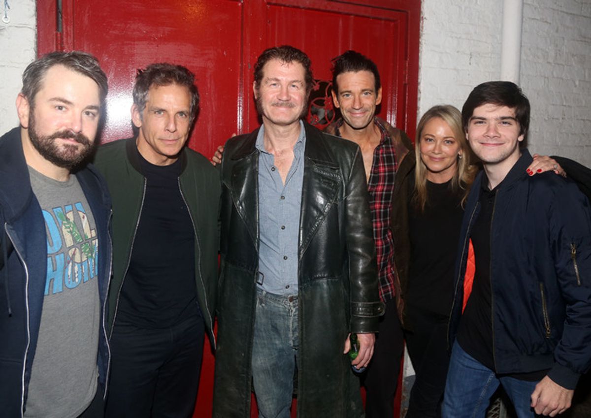 Alex Brightman, Ben Stiller, Ian Shaw, Colin Donnell, Christine Taylor, and Quinlin Dempsey
Stiller
 at 