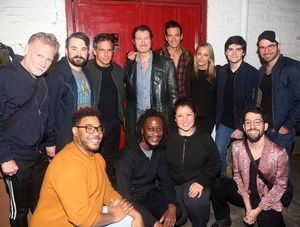 Ben Stiller, Christine Taylor, and Quinlin Dempsey Stiller with the company @ BroadwayWorld Ben Stiller, Christine Taylor, and Quinlin Dempsey Stiller with the company Photo