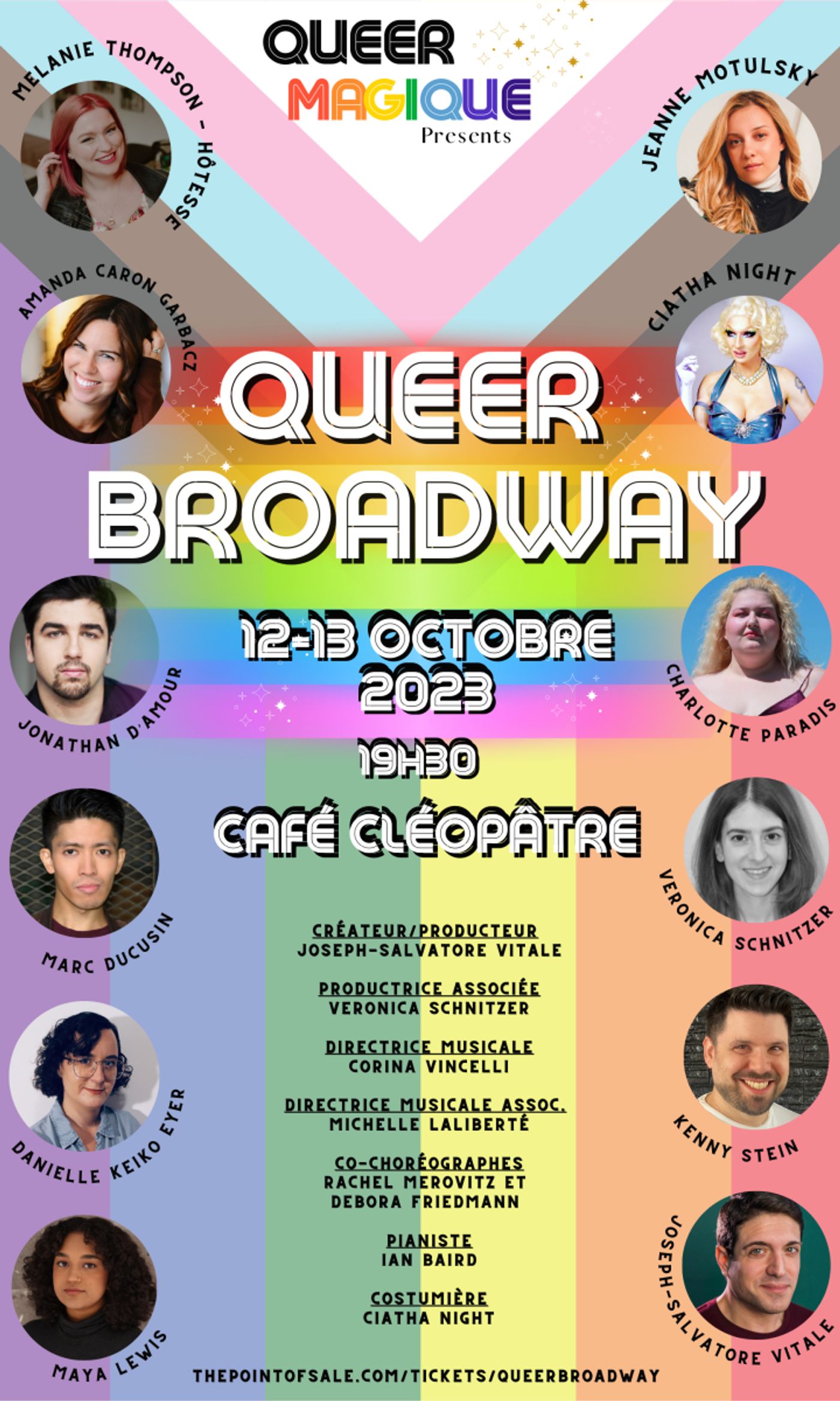 Previews: QUEER MAGIQUE PRESENTS QUEER BROADWAY! 10/12-13 at Café Cléopatra  Image